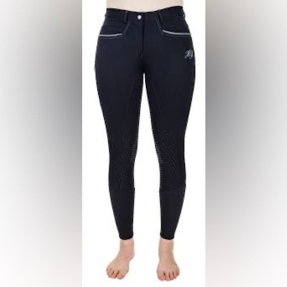 NWT Tuffrider Diane Full Seat Breeches Dark Blue size 30 - Picture 9 of 11